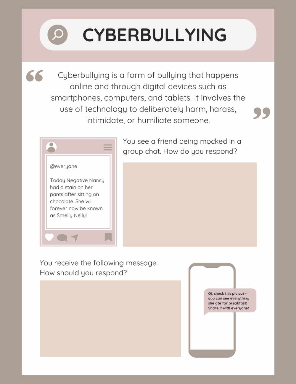 Cyber Bullying Awareness