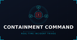 Containment Command: Incident Triage Engine